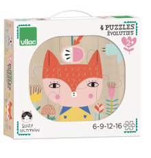 Дерев'яні пазли 2+