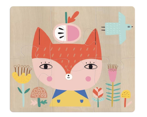 Дерев'яні пазли 2+