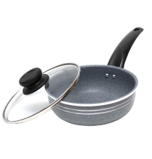 Сотейник "мармурова крихта із кришкою 16х6,5см