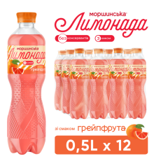Моршинська 0,5л ПЕТ ср/газ напій Грейпфрут x 12 пл