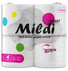 Папір туалетний "Mildi Smart" целюл 2 шар.(4 шт)
