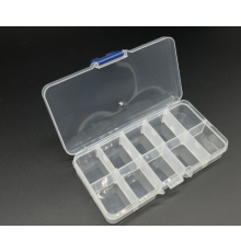 Пластиковий органайзер на 10 відсіків 125*65 мм