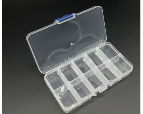 Пластиковий органайзер на 10 відсіків 125*65 мм