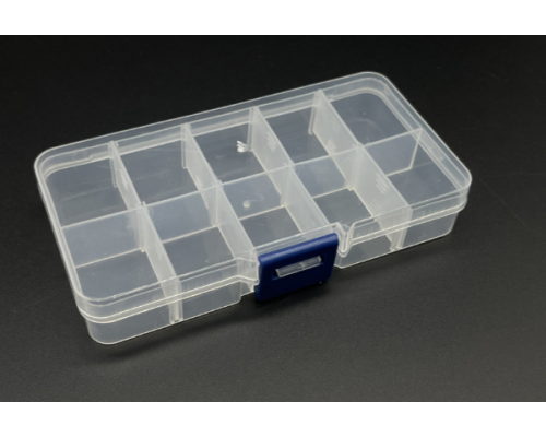Пластиковий органайзер на 10 відсіків 125*65 мм