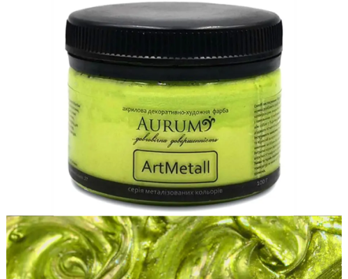 Фарба акрилова дек. Aurum 100 г, Салатова