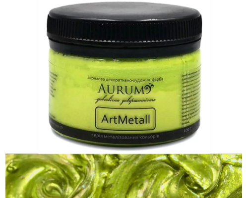 Фарба акрилова дек. Aurum 100 г, Салатова
