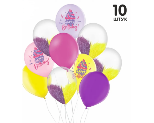 Набір повітряних куль Happy birthday NEW уп