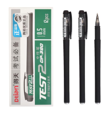 Ручка гелева GP-380 "TEST2" чорна