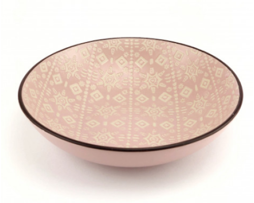 Тарілка глибока Astera Engrave Pink A0440-HP22-SP (20см)