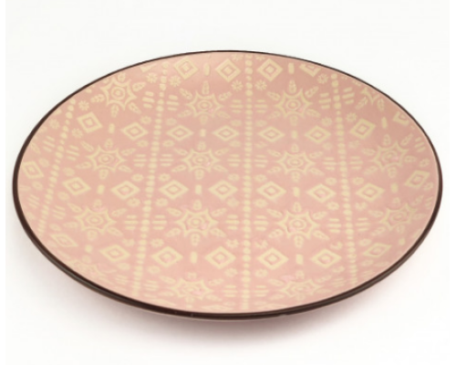 Тарілка обідня Astera Engrave Pink A0480-HP22-D (27см)