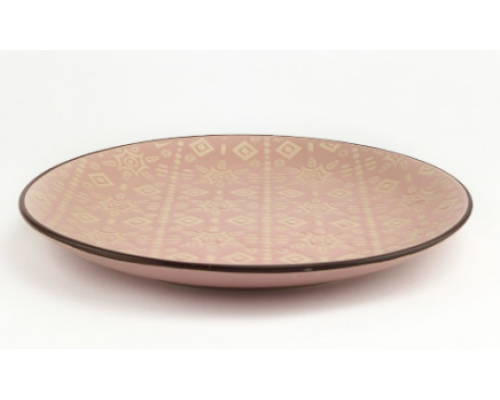 Тарілка обідня Astera Engrave Pink A0480-HP22-D (27см)