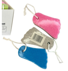 Пемза камінь педикюр з мотузкою форма-нога (9.5*5.5*2.5) см