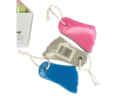 Пемза камінь педикюр з мотузкою форма-нога (9.5*5.5*2.5) см