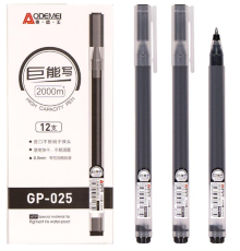 Ручка гелева GP-025 чорна 110055