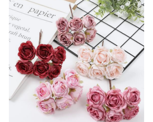 Декор квітка тканинна XL