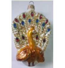 Скляна іграшка 1099 Павлін
