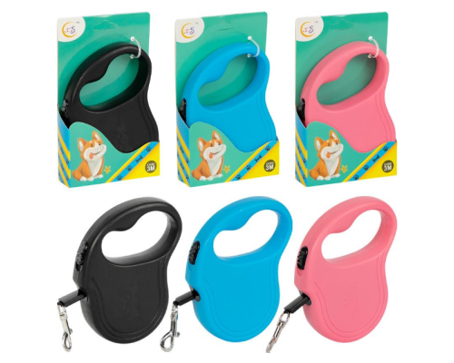 Повідець рулетка для собак 3 метри до 15 кг