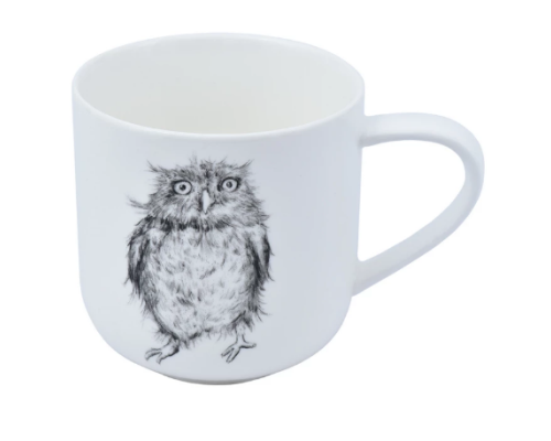 A0520-450-4 Посуд порцеляновий «Astera» Graphics Ruffled Owl Color - Кухоль 450мл