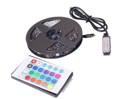 LED стрічка 2м USB з пультом влагозахисна Multicolor (100) (8251)