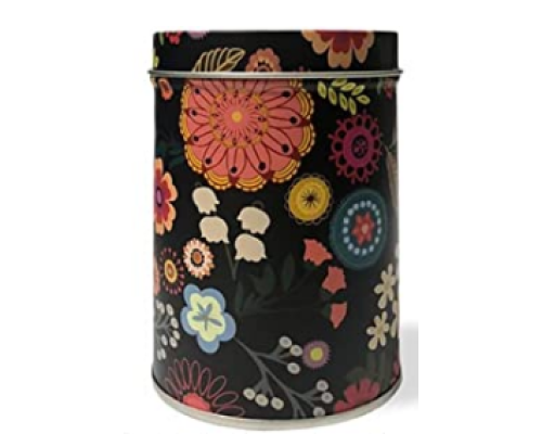 Коробка жестяна Flowers 1 чорна набір 3шт 63-166