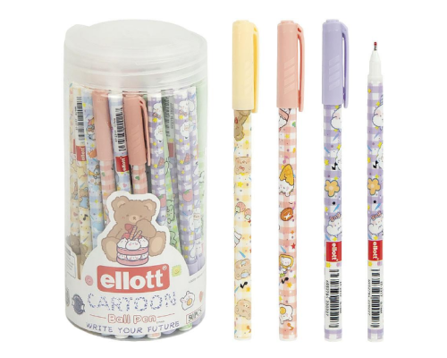 Ручка кулькова "Luva" "Ellott" ET2317T-50PVC синя