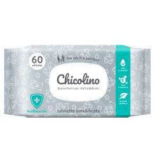 Серветки вологі CHICOLINO для дорослих та дітей Антибактеріальні 60 шт
