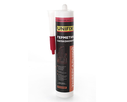 Герметик силіконовий універсальний (прозорий) UNIFIX 280 мл 951261