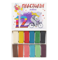 Пластилін "Jumbi" 12 кольорів, 216 г КТ230604