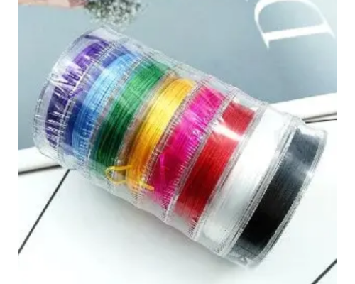 Силіконова нитка гумка 0,7 мм, 8,5 метрів