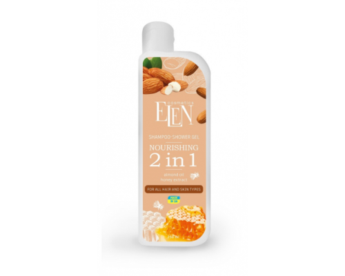 ELEN Cosmetics Шампунь-гель для душу 2в1 живлячий, 250 мл (арт.)