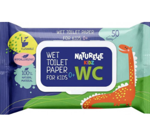 Вологий туалетний папір Naturelle kidz 50шт. (арт.)