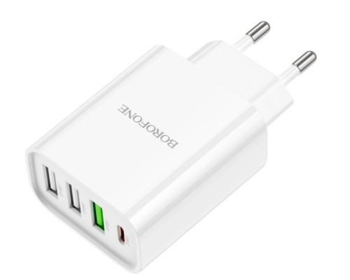 Мережевий Зарядний Пристрій Borofone BA79A Clever PD20W/QC (1C3A) (Бiлий) Мережевий Зарядний Пристрій Borofone BA79A Clever PD20W/QC (1C3A) (Бiлий)