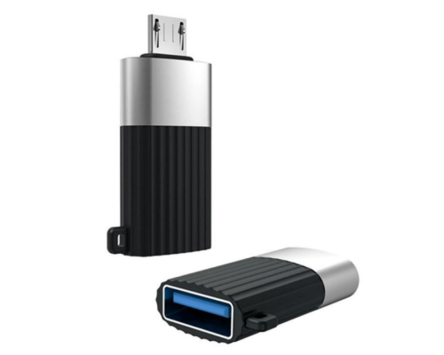 Перехідник XO NB149-G USB2.0 TO MICRO connector (Чорний)