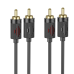 Кабель Aux Hoco UPA29 dual RCA to dual RCA 1.5m (Чорний)