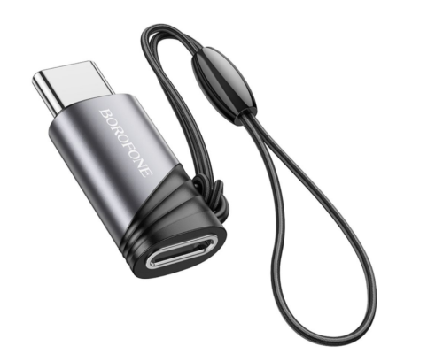 Перехідник Borofone BV20 Type-C male to iP female adapter (Чорний) Перехідник Borofone BV20 Type-C male to iP female adapter (Чорний)