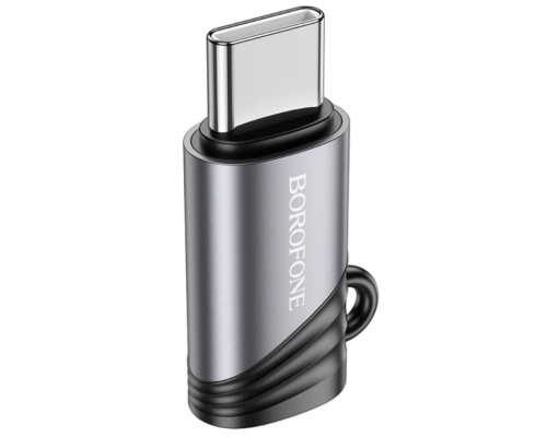 Перехідник Borofone BV20 Type-C male to iP female adapter (Чорний) Перехідник Borofone BV20 Type-C male to iP female adapter (Чорний)