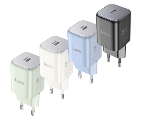 Мережевий Зарядний Пристрій Hoco N43 1USB-C PD/QC 30W GAN (Чорний)