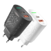 Мережевий зарядний пристрій Yoki Led Series YK-20PD+QC 20W (Чорний)