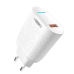 Мережевий Зарядний Пристрій Yoki Led Series YK-QC 3.0 18W (Бiлий)