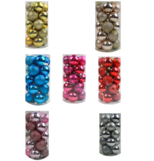 Кулі новорічні №PVC20-4 пластик 20шт 4см 01285