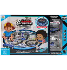 Іграшковий набір "Police" Bambi 6688-153C, машинки, збирається в мішок