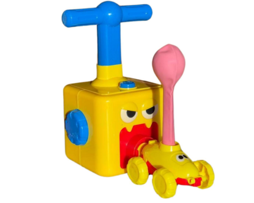 Аеромобіль машинка з кулькою Baloon Car, розвиваюча дитяча іграшка-машинка з ручним насосом