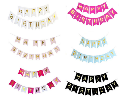 Розтяжка "Happy Birthday" неон 12*17см 1095