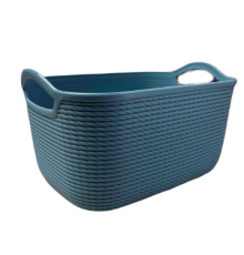 Корзина "Джут" S, сиз.блакитний 2,9л
