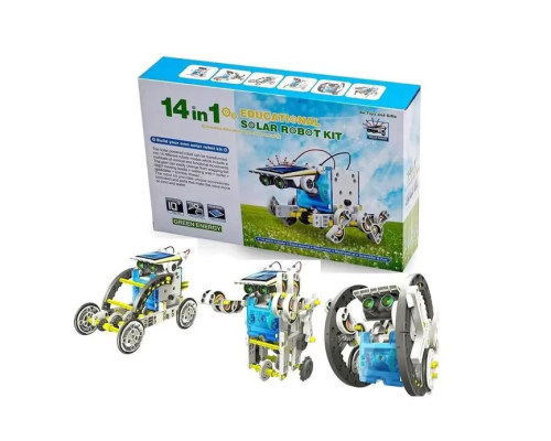 Конструктор робот-трансформер Solar Robot Kit 14в1 на сонячних батареях (Код 214) (48)