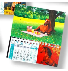 Календар магніт на холодильник із символом 2026 року Коня 15*16 см