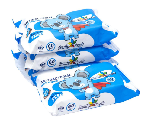 Вологі серветки "Handy Fresh", antibacterial, 60 шт.