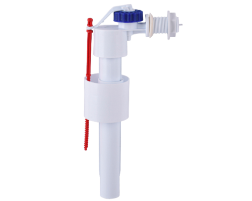 Комплект арматури для зливного бачка з боковою подачею води 1/2″ та двома режимами зливу АБк2-01