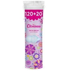 Ватні диски свіжанка 120шт+20шт