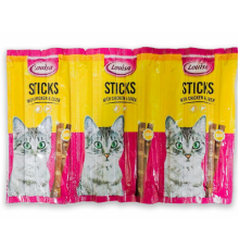 Палички Louisa (Курка+Печінка) Жовті - для котів, 1шт (10)